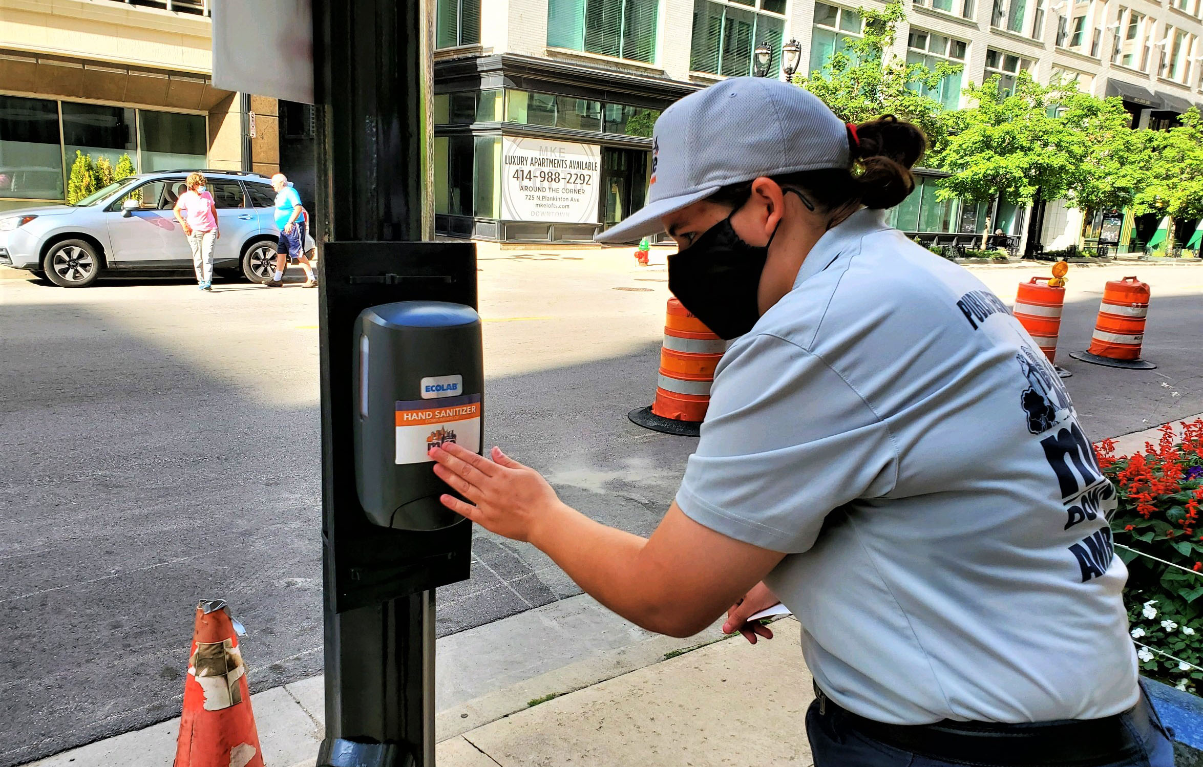 Hand Sanitizer Milwaukee Downtown