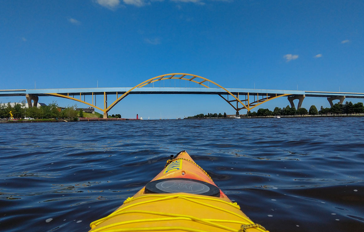 Kayaking on the Milwaukee River