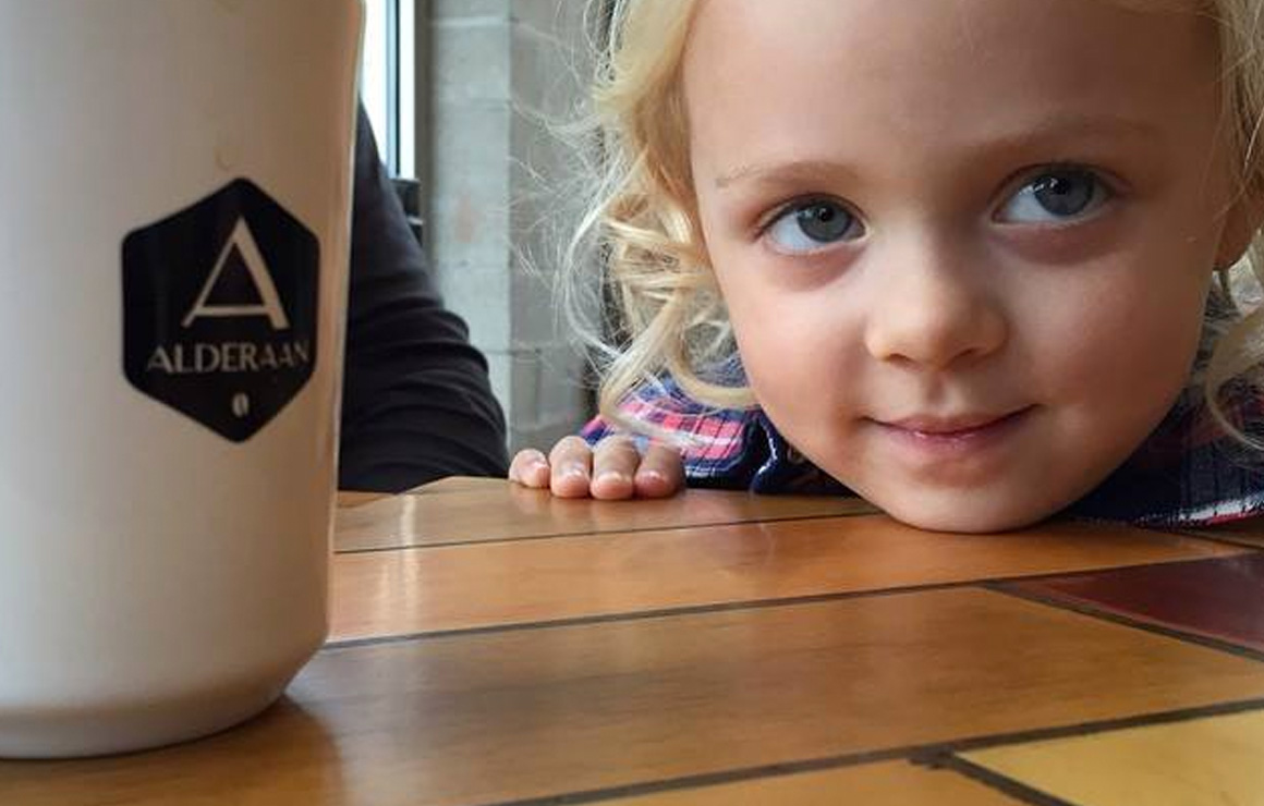 Alderaan Brews is a family friendly coffee location and offers many different brews.