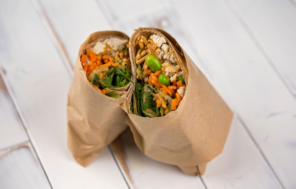 Grassroots asian styled wrap