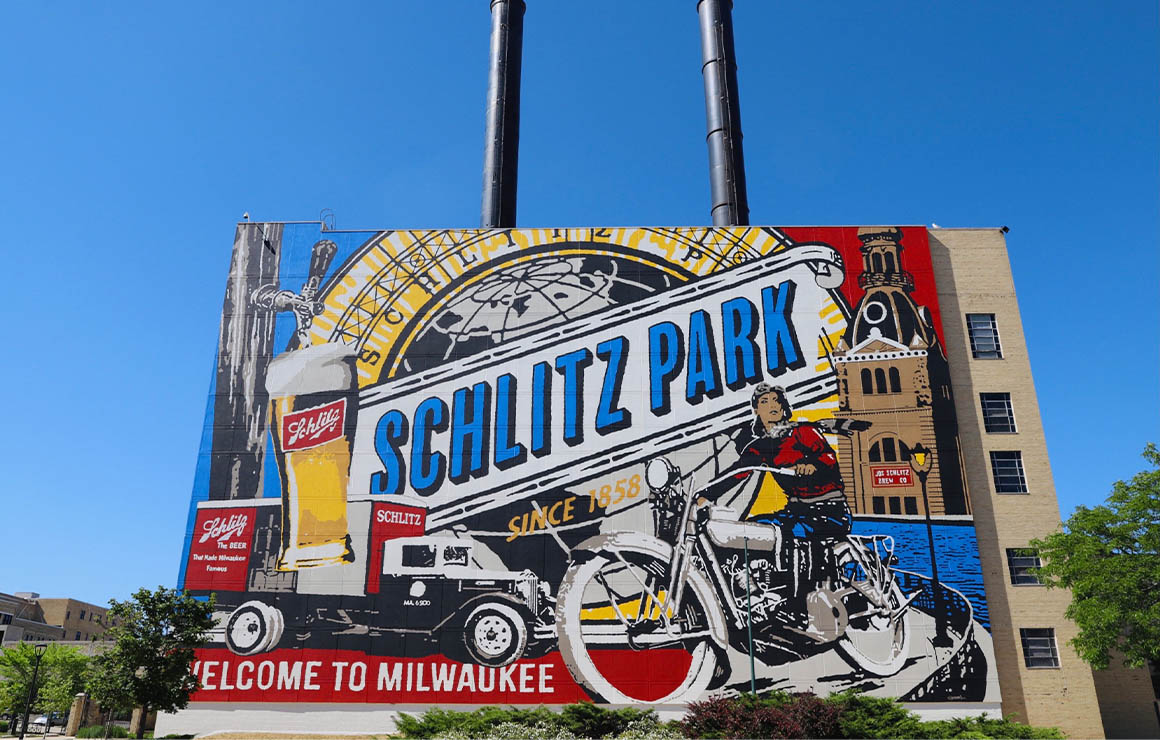 Schlitz Park Mural Milwaukee Downtown