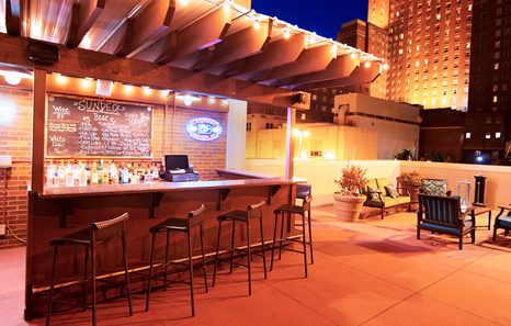 DoubleTree_0 The rooftop bar at the DoubleTree Hotel.