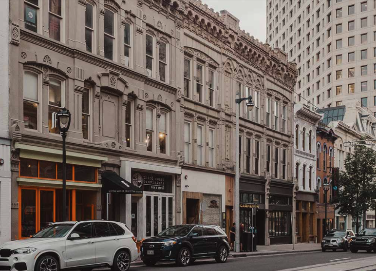 Milwaukee Street East Town restaurant row.