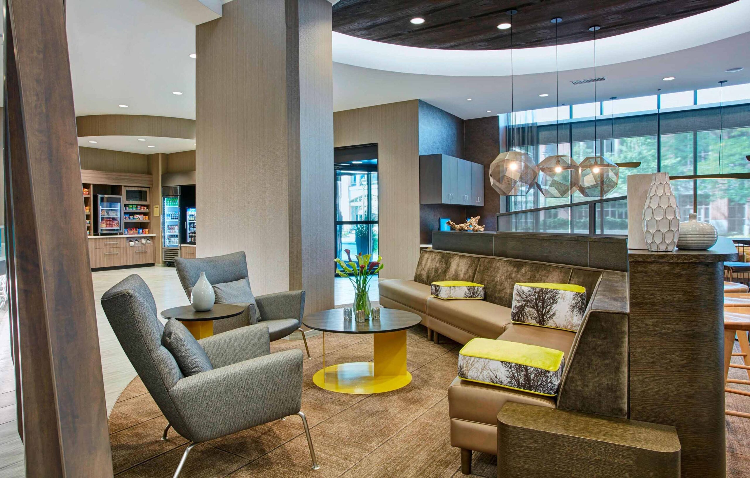 Milwaukee Center/Intercontinental Milwaukee The lobby of the SpringHill Hotel.