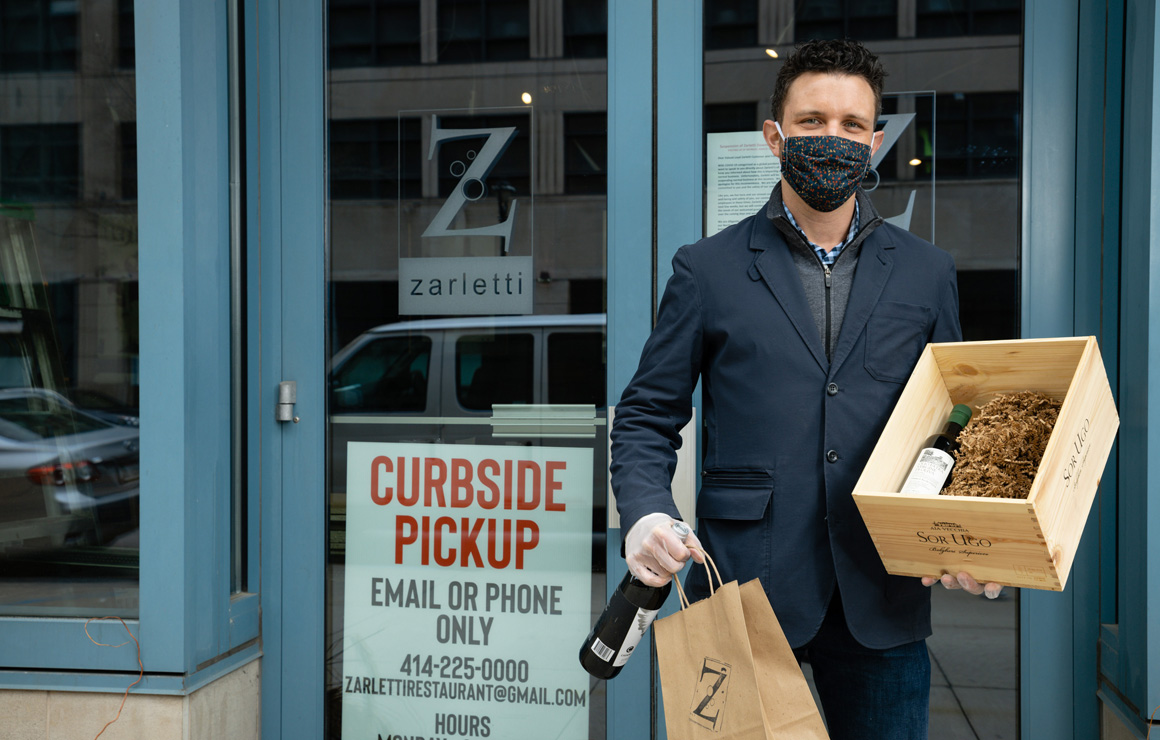 Bryan Boyce stands outside Zarletti.