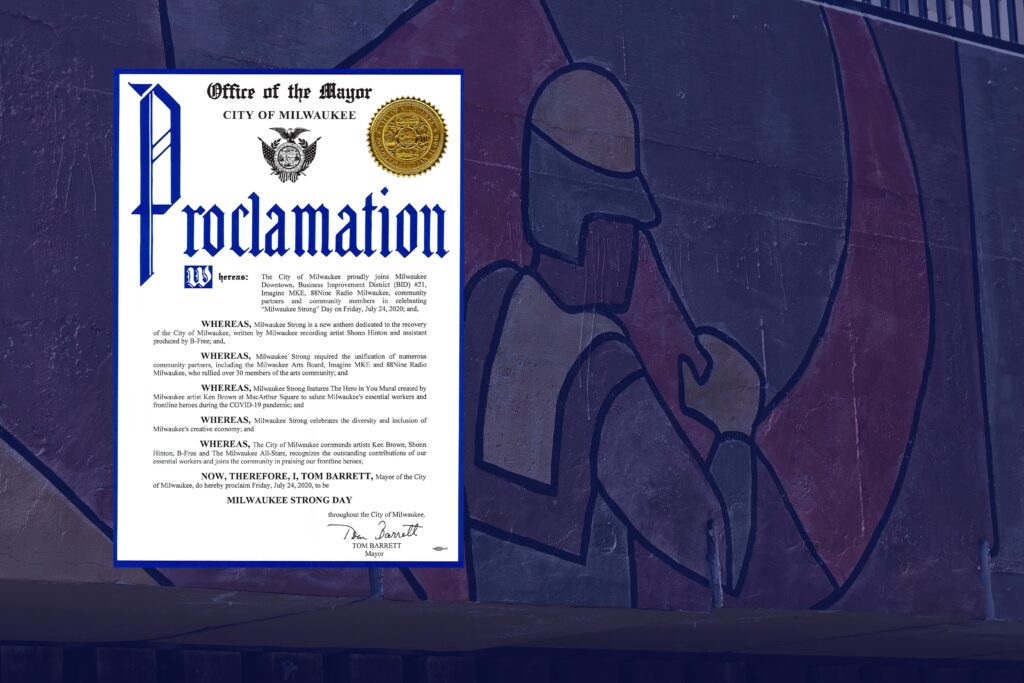 Official City of Milwaukee mayoral proclamation.