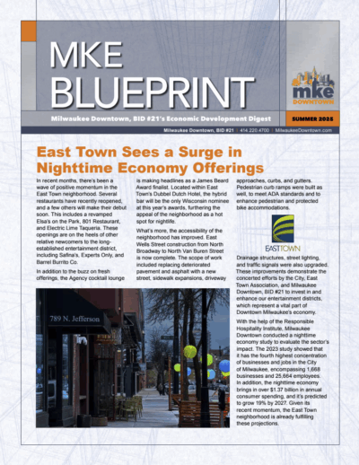 The cover of the summer 2025 Milwaukee Blueprint magazine.