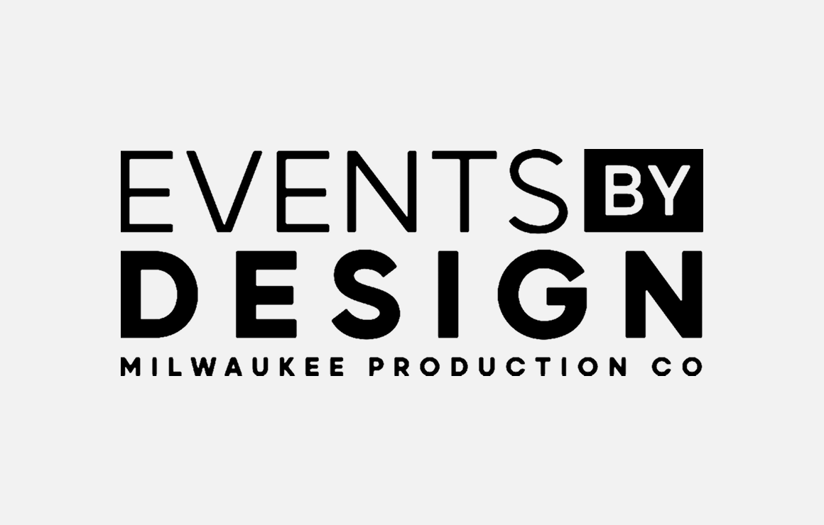 Events by Design Milwaukee Production Company logo.