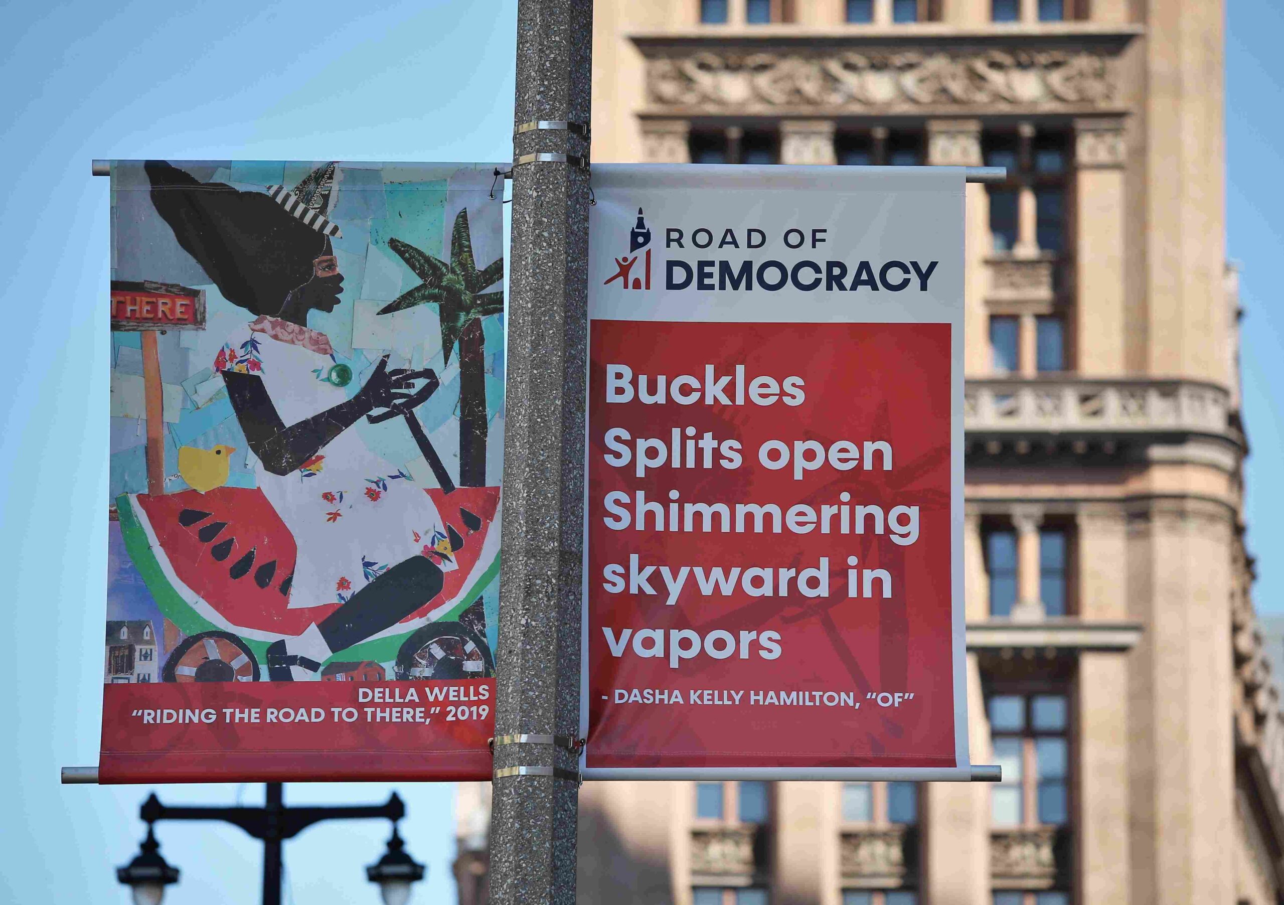 RoadofDemocracy Road of Democracy street banners