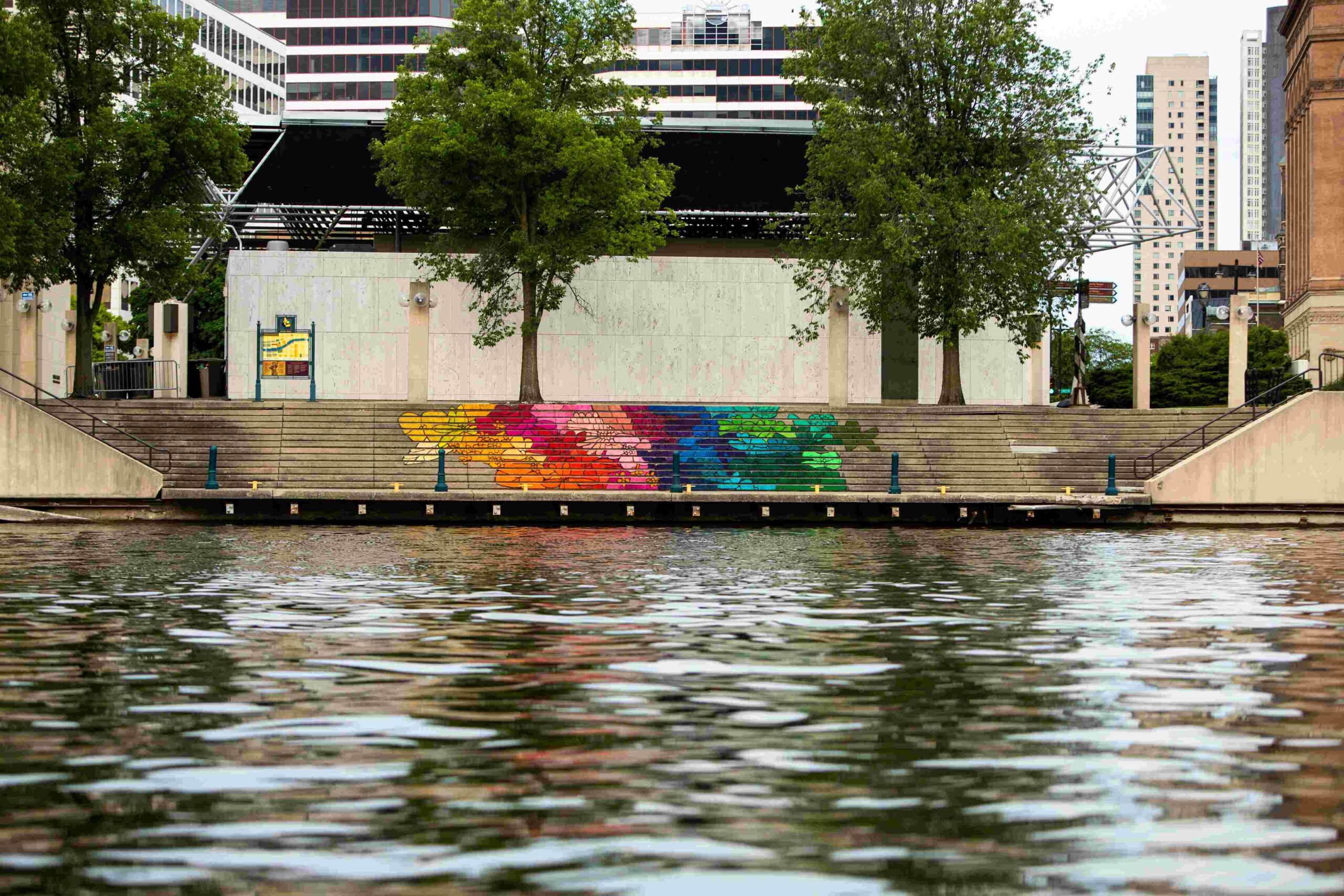 TrueColors_JosephineRice true colors mural near marcus performing arts center